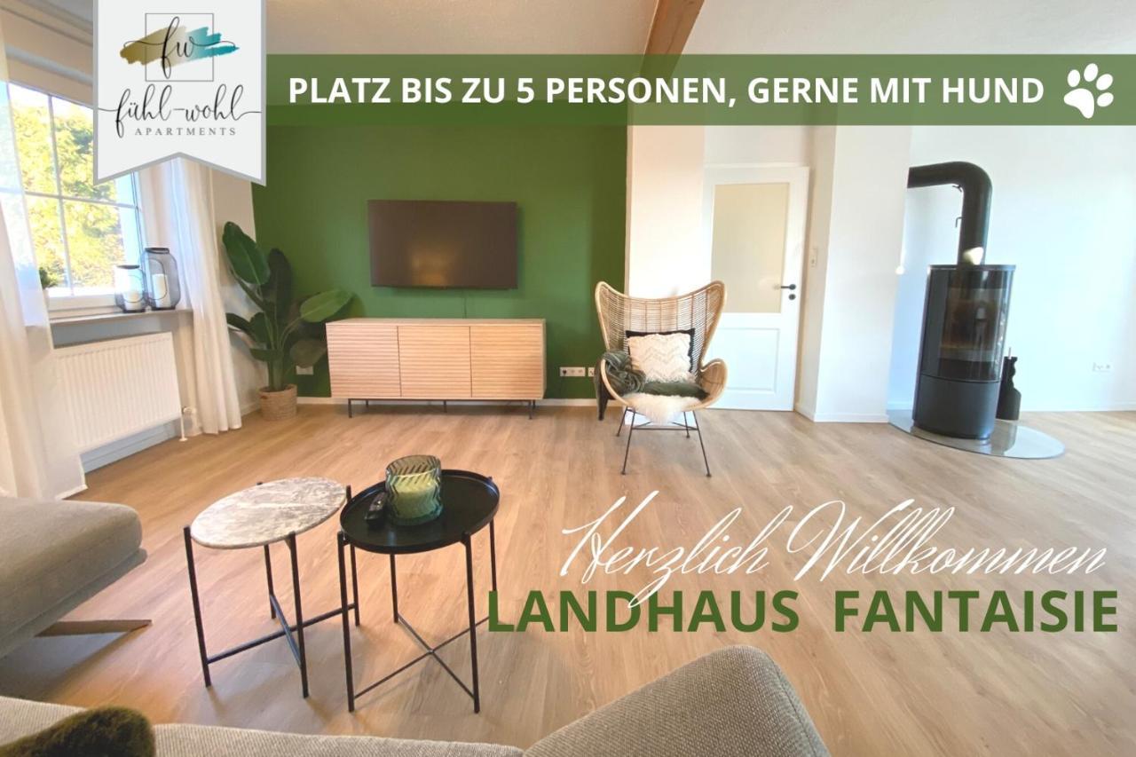 Ferienhaus Fantaisie - Wohnen Nahe Schlosspark -Stadtgrenze Bayreuth Fuer 1-5 Pers, Hunde Willkommen, Voll Eingezaeunt Eckersdorf Bagian luar foto